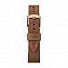 MK1 Steel Chronograph 42mm Leather Strap - Gold-Tone